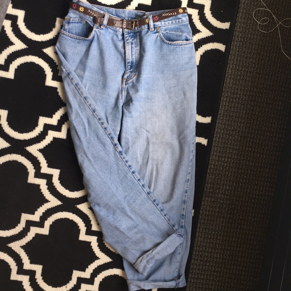 High Waisted Boyfriend Jeans